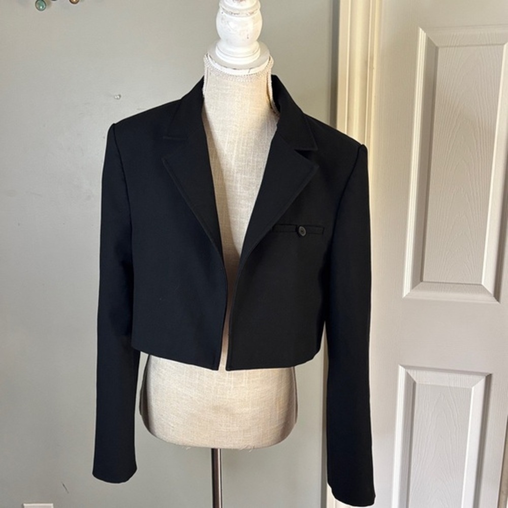 Zara Black Cropped Blazer
